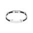 IFM Heemstede 640-29AMW POLISHED STAINLESS STEEL BRACELET WITH DOUBLE STRAND BRAIDED BLACK LEATHER