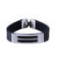 IFM 485-71 Stainless Steel/Leather Bracelet
