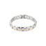 IFM 485-63 STAINLESS STEEL/ION PLATED GOLD STRIPED BRACELET